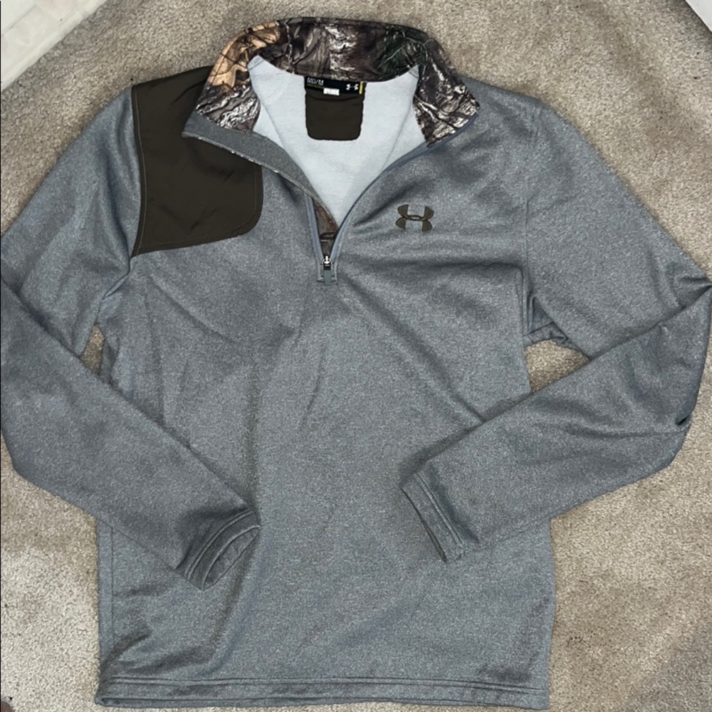 Under Armour Men's Gray Quarter-Zip Jacket